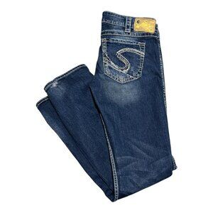 Silver Jeans Co. Twitsed Y2K Embroidered‎ Pocket Jeans Women’s 30x32 (32x31.25)